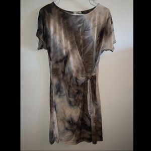 Shades of brown tie dye dress from Vici Dolls
